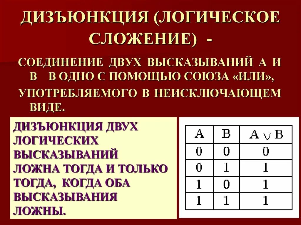 Несколько логических