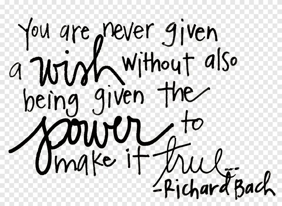 But you are never given to. Never give up на белом фоне. make a wish calligraphy.