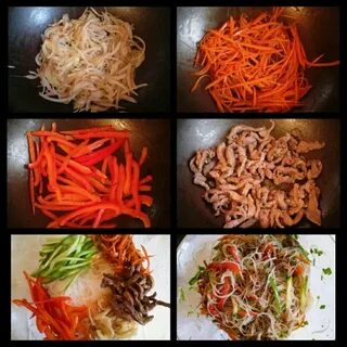 Как приготовить фунчозу с овощами по корейски
