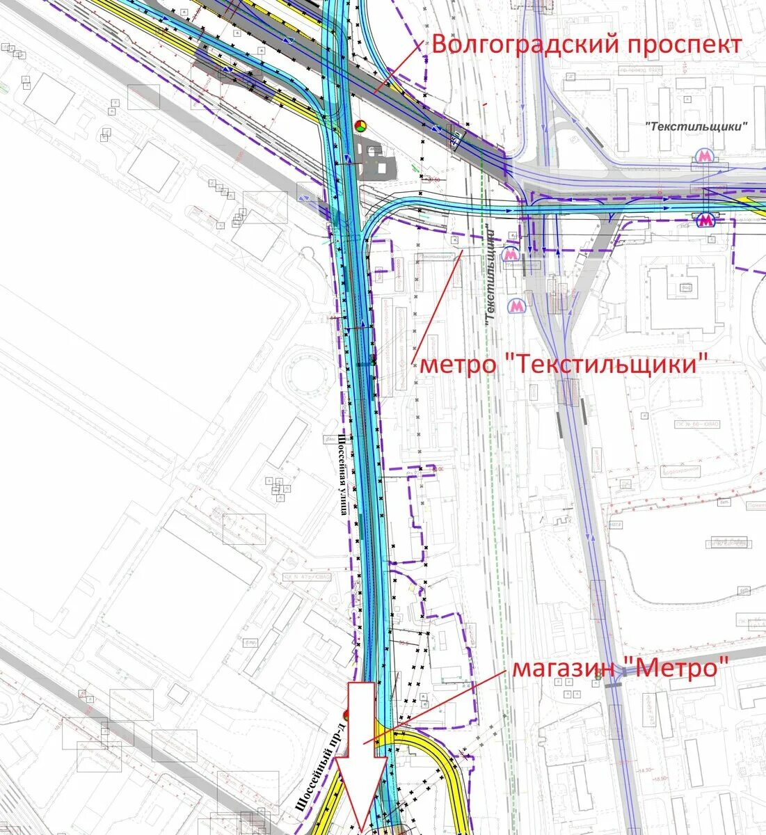 Ювх оплата. Схема развязки Волгоградский проспект Текстильщики. Развязка на Волгоградском проспекте в Текстильщиках. Развязка ЮВХ И Волгоградского проспекта схема. Развязка на Волгоградском проспекте в Текстильщиках схема.