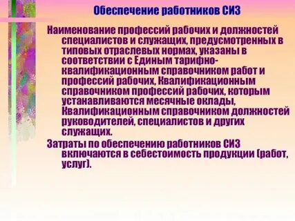 Порядок обеспечения сиз образец 2024