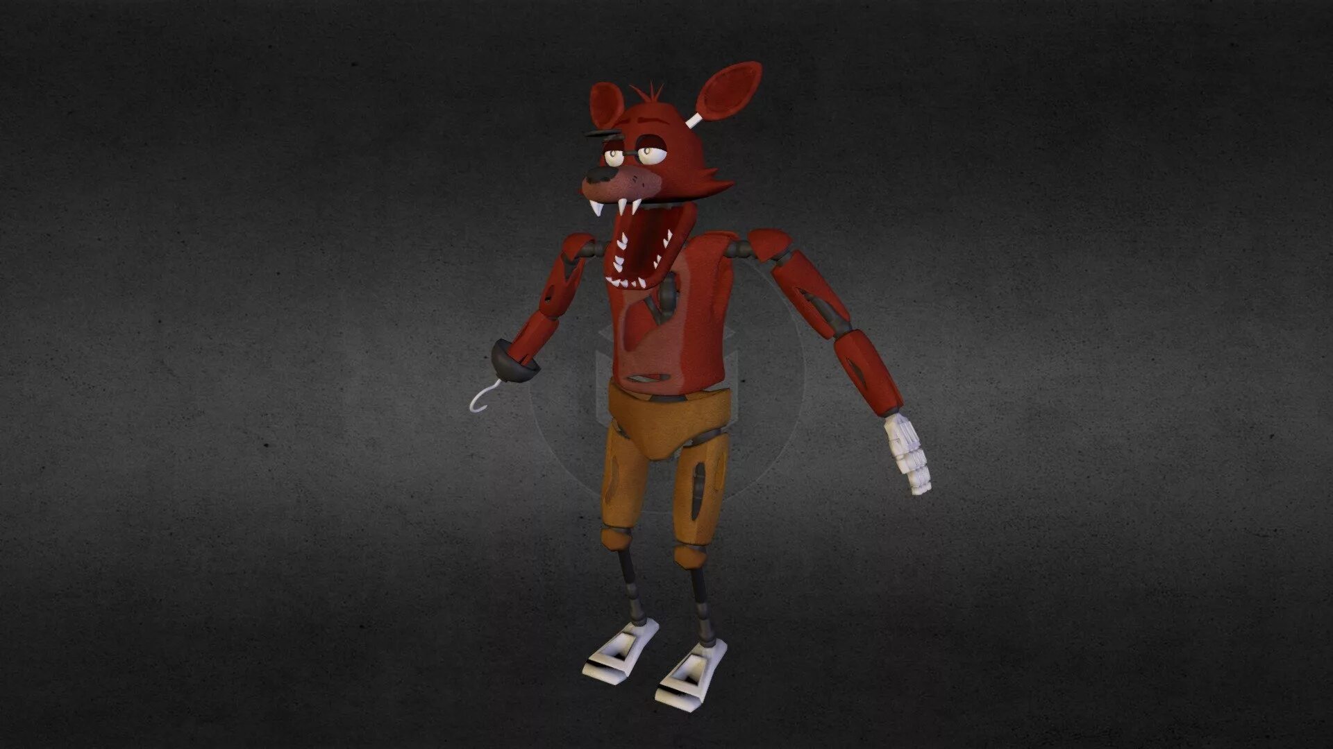 Фнаф нижний. Фокси 1 часть ФНАФ. Спринт Фокси. Фокси ФНАФ 3д. Foxy model FNAF.