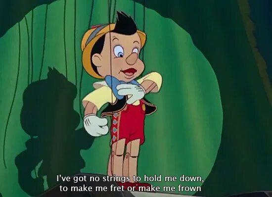 I ve got no strings. I ve got no strings