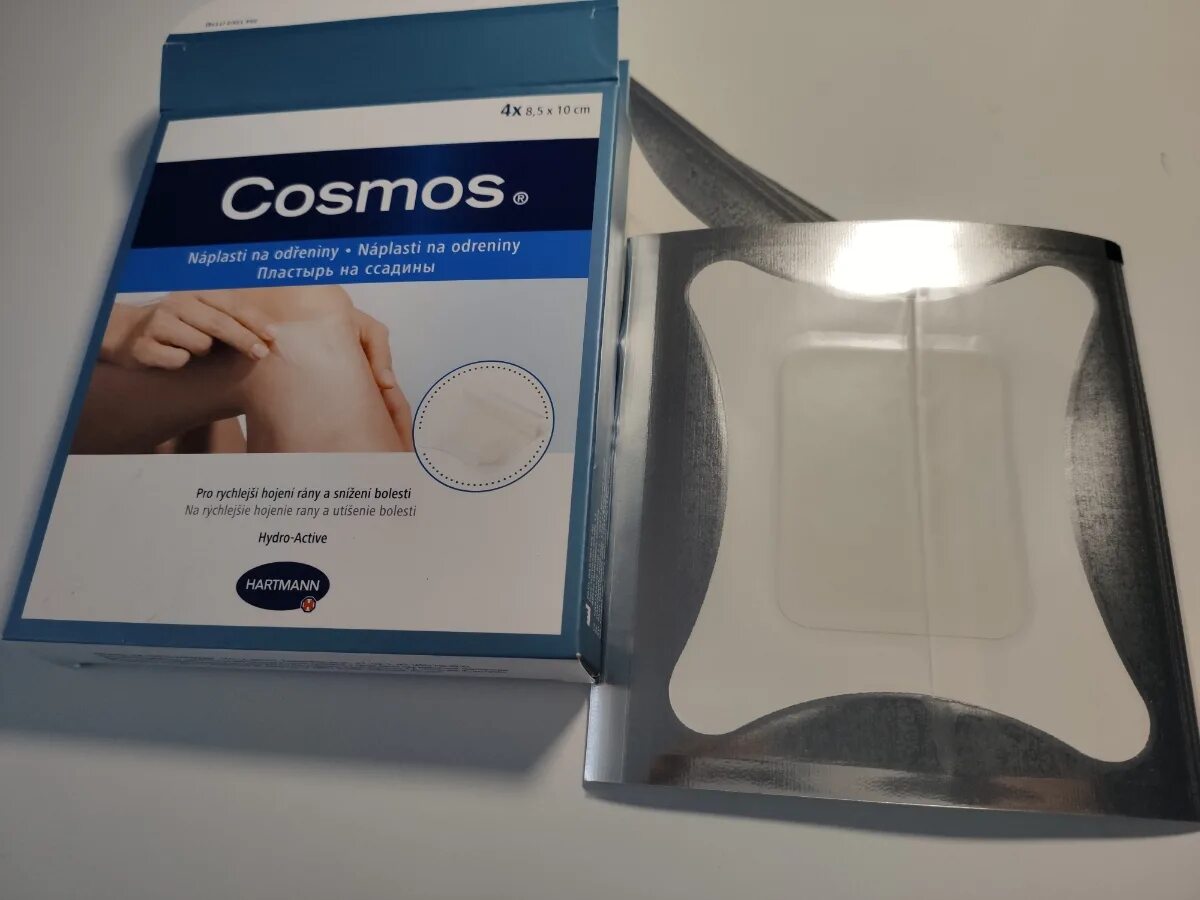 Пластырь cosmos. Cosmos hydro-active пластырь на ссадины, 4 шт.. hartmann пластырь от ссадин cosmos. cosmos hydro active пластырь при ожогах 7,5х10 см, 3 шт.. пластырь cosmos бранолинд.
