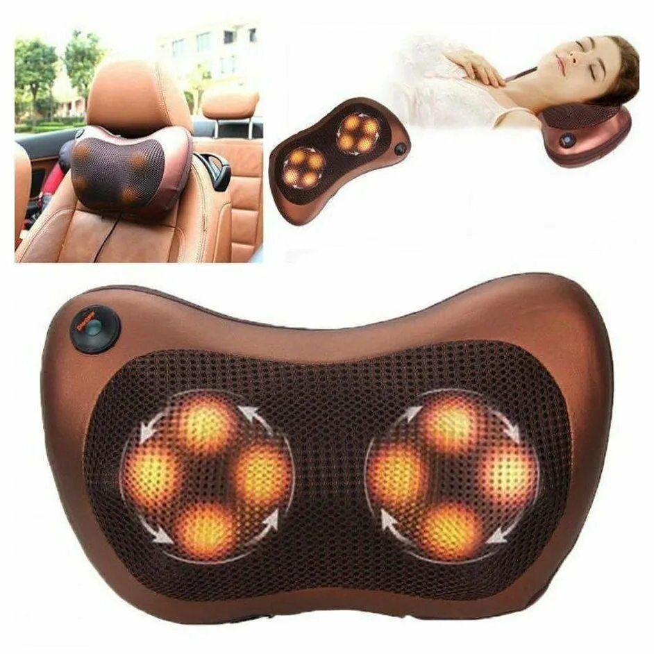 Массажная роликовая подушка massage Pillow 8028. Массажная подушка Takasima CHM-8028. Av-120 автомобильная массажная подушка CHM-8028. Универсальный массажёр CHM-8028. Массажер для шеи с шариками