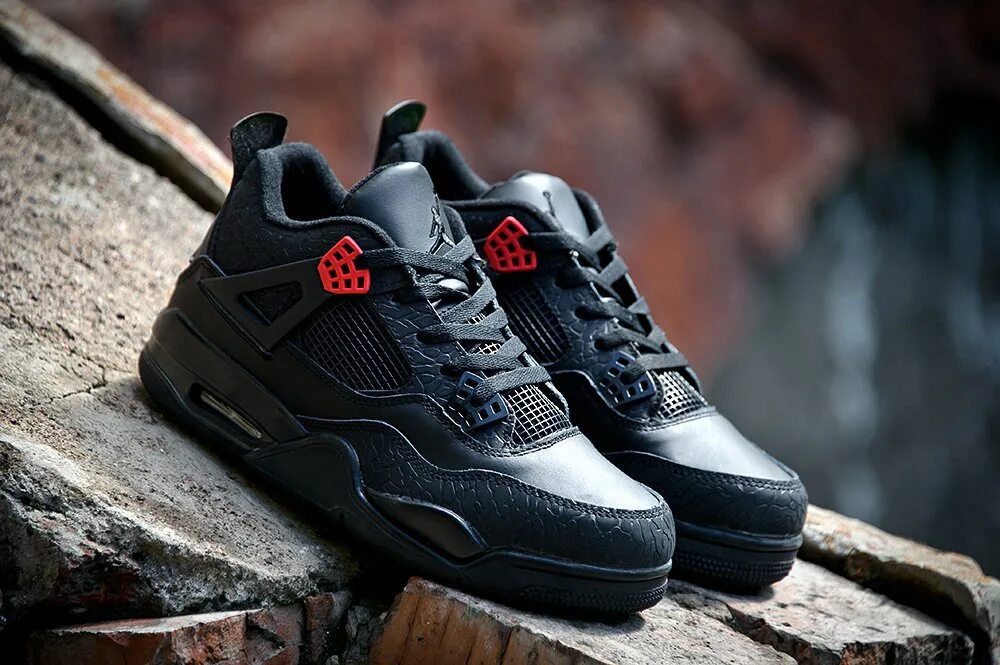 Купить кроссовки jordan 4. Кроссовки Nike Air Jordan 4 Retro. Nike Jordan 4 Retro Black.