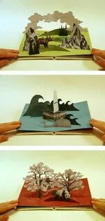 Как сделать объемную книгу из бумаги