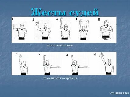 Что означает жест судьи пробежка задержка