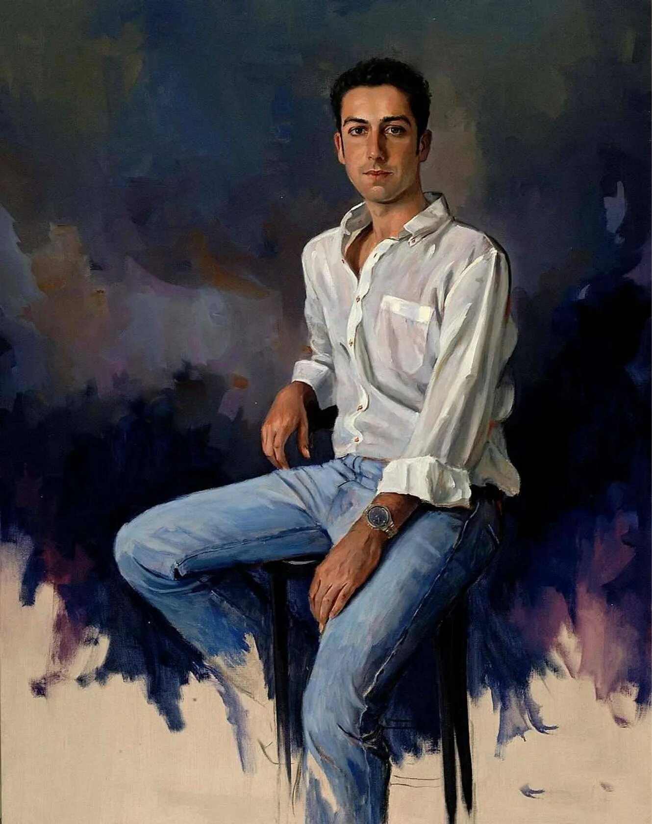 Рикардо Санз (Ricardo Sanz). Ricardo Sanz художник. Рикардо Санз портреты. Ricardo Sanz портреты. Красивая картина мужчине