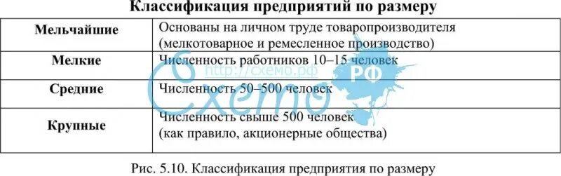 Тип организации по численности работников