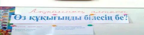 Менің қандай құқығым бар тәрбие сағаты