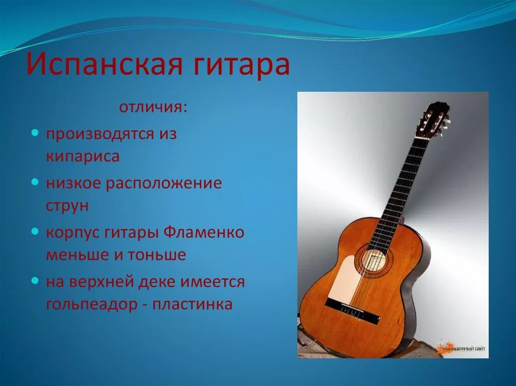 Сообщение о гитаре