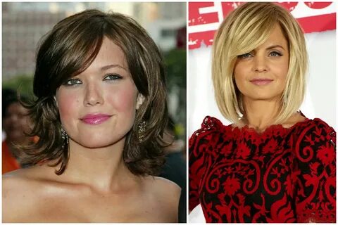 прически на средние волосы широкое лицо