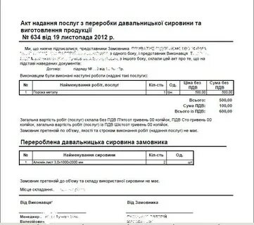 Акт переработки