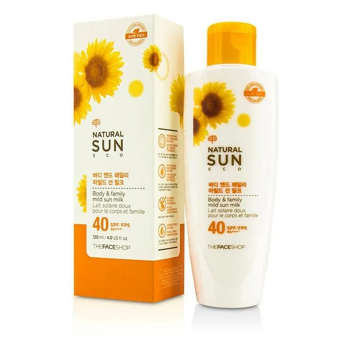 Молочко для тела spf 50. Natural Sunblock spf29 pa++. Face shop солнцезащитный крем. Family Sun Care солнцезащитный. SPF 40 молочко.