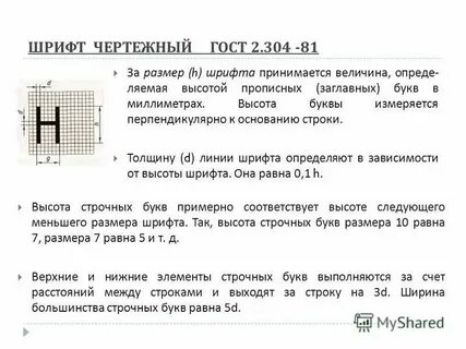Строчные буквы номера шрифта