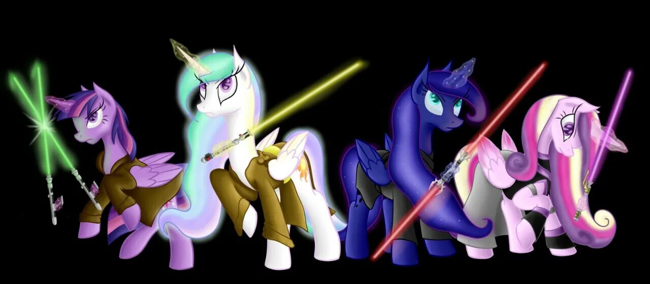 My little Pony Star Wars. Пони Джедай. Селестия.Звездные войны. Star pony