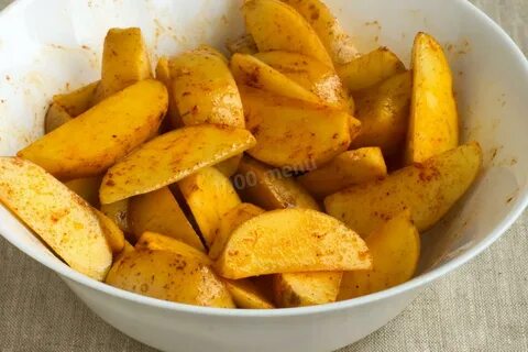 Вкусная картошка дольками