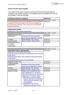 Audit Report Templates.