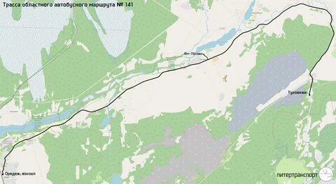 Автобус 141 маршрут на карте