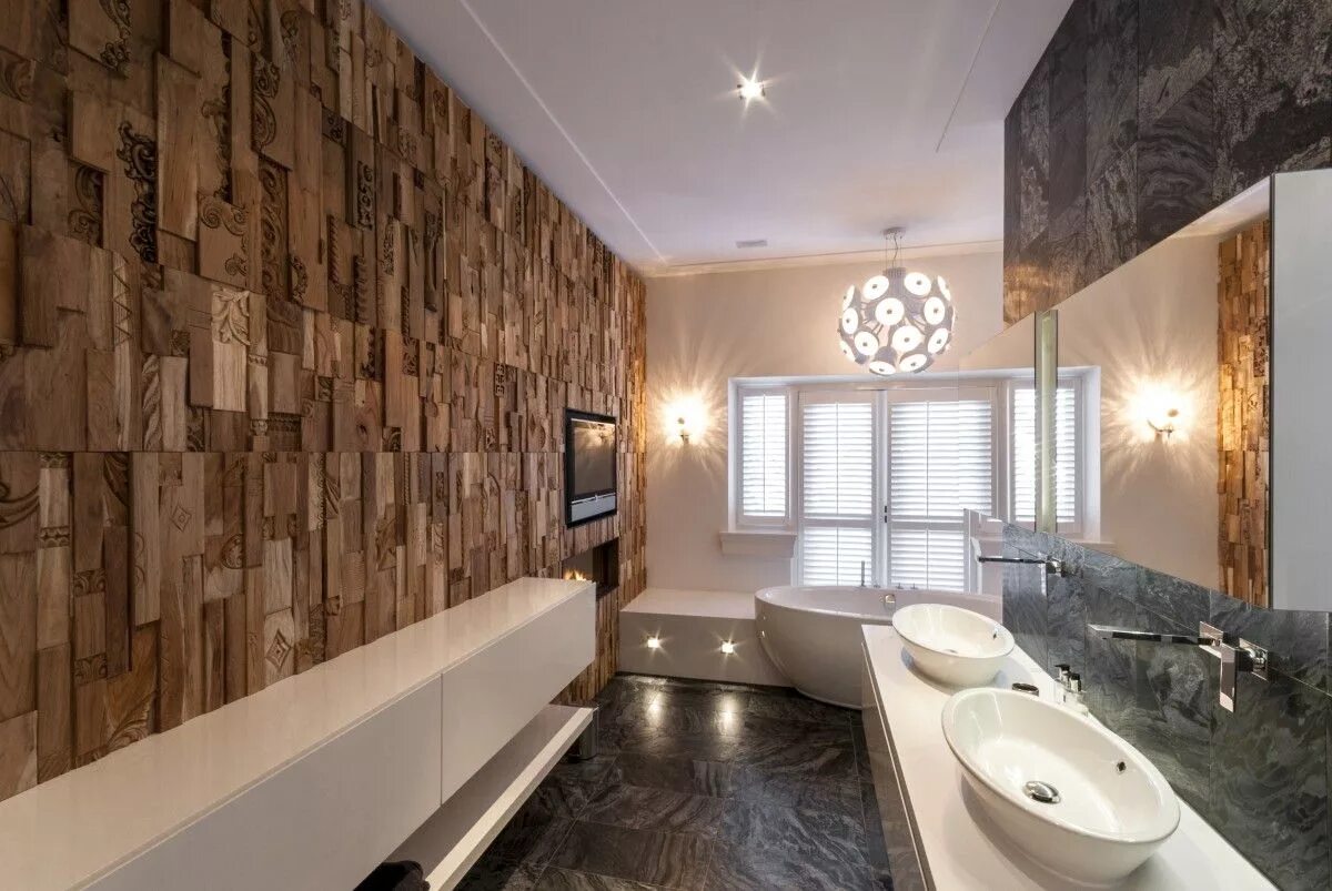 Badezimmer Deckenleuchte - 53 Beispiele und Planungstipps Commercial bathroom de