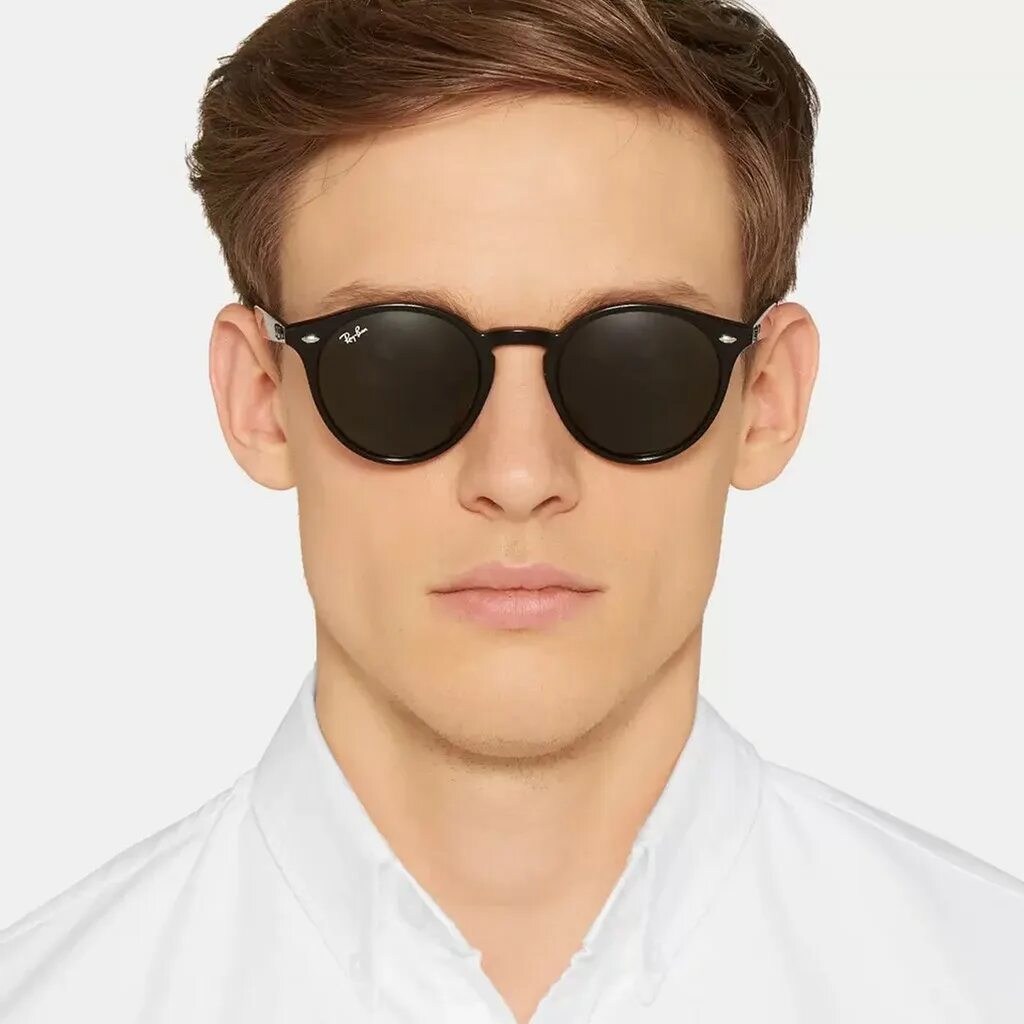 Мужские очки пластиковые. Ray-ban Round RB 2180. Ray-ban солнцезащитные очки rb2180. Очки ray ban Highstreet RB 2180. Ray-ban rb2180 601/71.