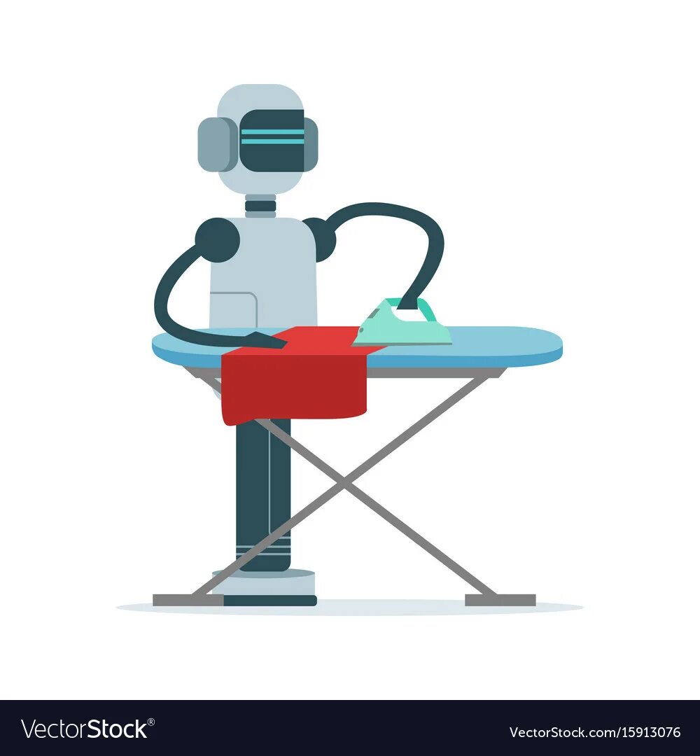 Робот глажу. Робот утюжит одежду картинки для детей. what can robots do do the ironing.