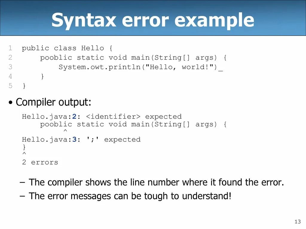 Syntax Error. Ошибки java. Примеры Error java. Синтаксическая ошибка java.