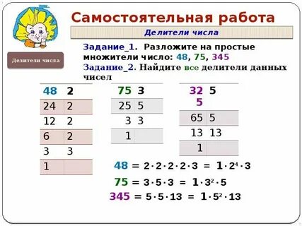 Как найти все делители числа 6 класс