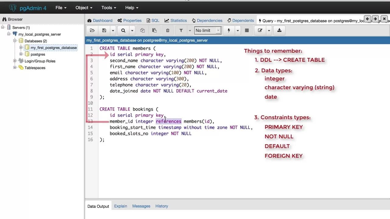 Temp postgresql