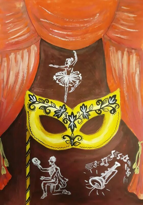 глазами детьми второго класса. театр детский рисунок. сцена по щучьем велению рисунок. театр детский рисунок. рисование театр.