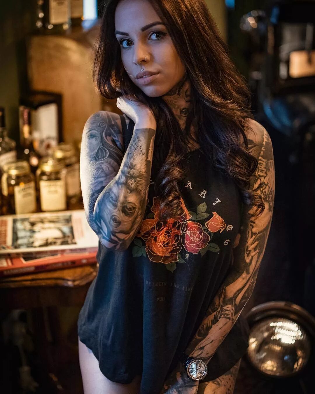 Nina Luthy. Tattoo model Nina Lüthy. Тату модели девушки. Тату знаменитых моделей.