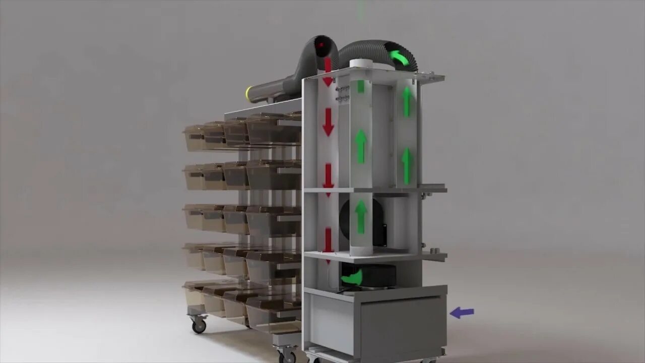 Клетки для вивария. Блок вентиляции: вент-био-2м. Оборудование для вивариев. Индивидуально вентилируемые клетки. Система вентилируемых клеток.