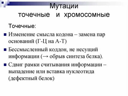 Точечная мутация