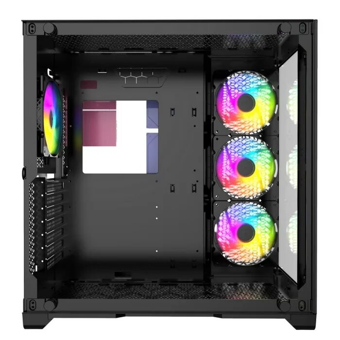 Powercase vision white. Powercase vision black cvba-l4. корпус powercase vision black cvba-l4. корпус powercase vision micro white cvbm-l4. корпус powercase vision micro, black, tempered glass, 4х 120mm 5-color fan, чёрный, matx.