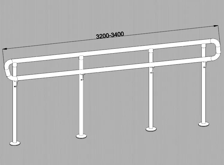крепление ограждения для мгн сбоку лестницы. высота дорожного ограждения. 050. 17-30. 12 чертеж.