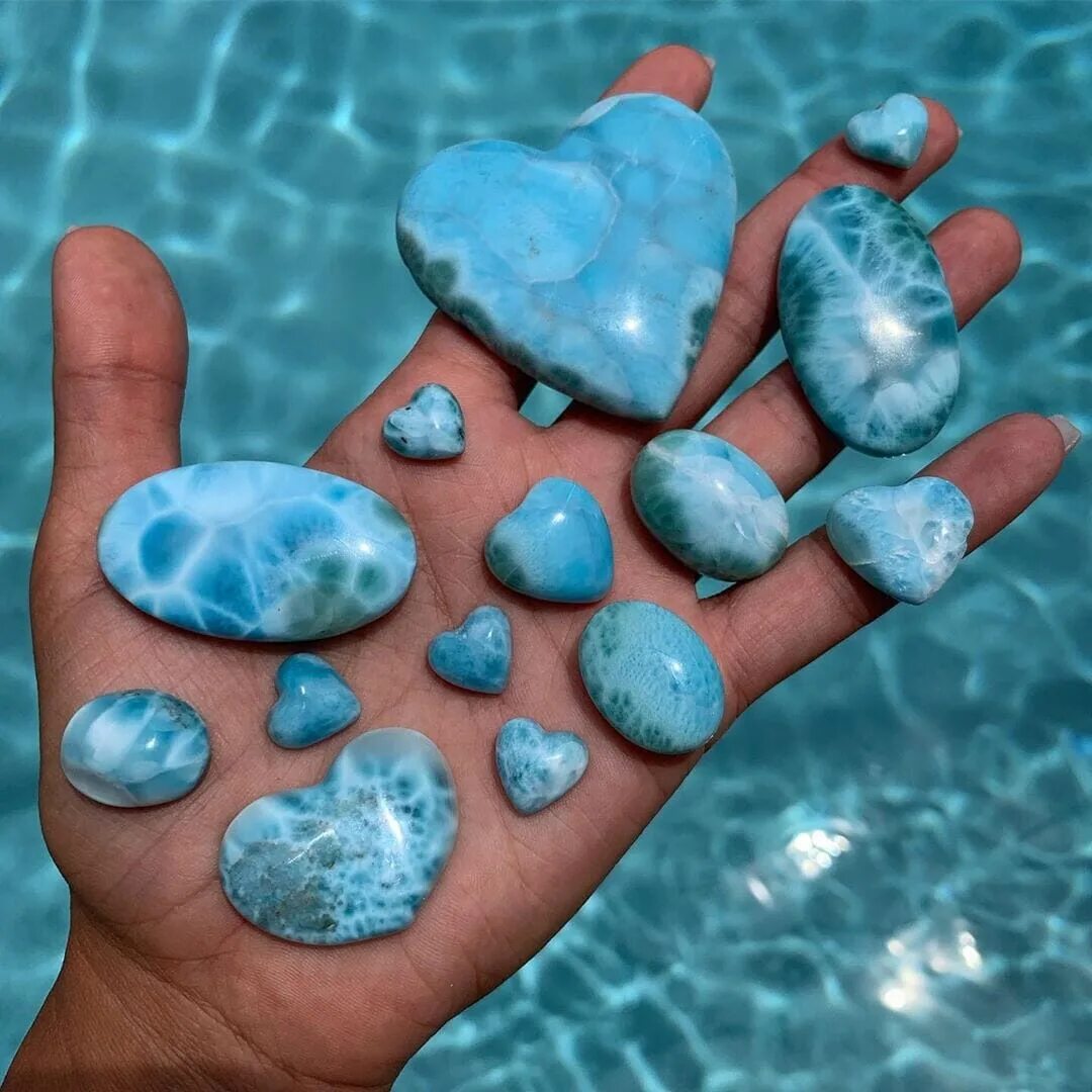 Larimar камень Доминиканы