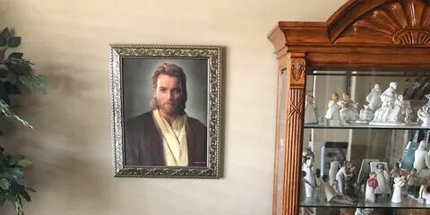 A Utah man gave his mother a portrait of Obi-Wan Kenobi for Christmas.