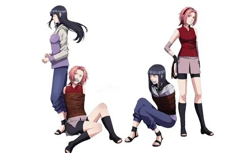 Download 1920x1080 Tie, Naruto, Girls, Hinata, Rope, Ninja, Naruto, Sakura ...