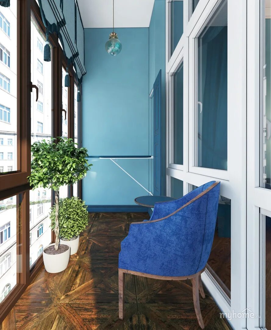 Покрасить балкон цвет. Интерьер балкона. Балкон в голубом цвете. Интерьер лоджии. Бирюзовый балкон.