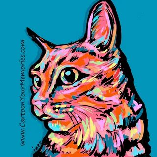 Кот в стиле поп арт (149 фотографий) 