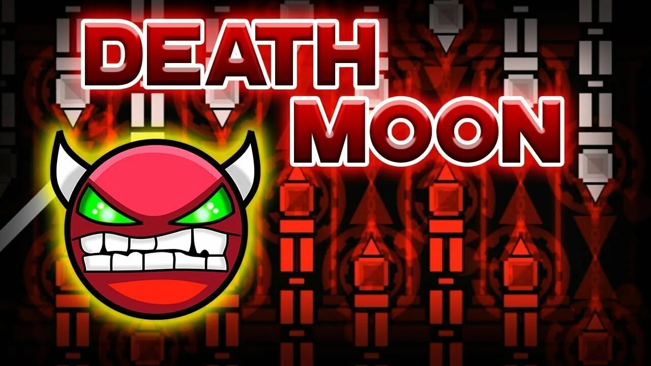 Мун смерть. Death Moon GD. Moon Geometry Dash. Геометрии Дэш Death Moon. Death Moon Geometry Dash.