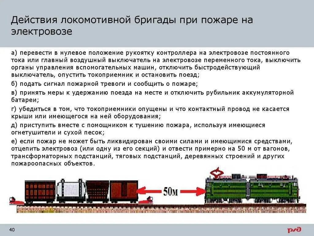 Прием груза вагонами. Действия локомотивной бригады при пожаре на электровозе. Инструкции для локомотивных бригад. Действия бригады при возникновении пожара на Локомотиве. Порядок действий локомотивной бригады.