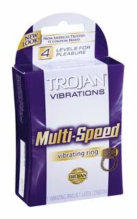 Trojan Multi Speed Vibrating Ring, Pack of Trojan ® Vibrations Multi-...