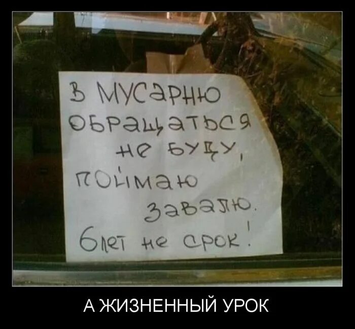 Не срок а жизненный урок