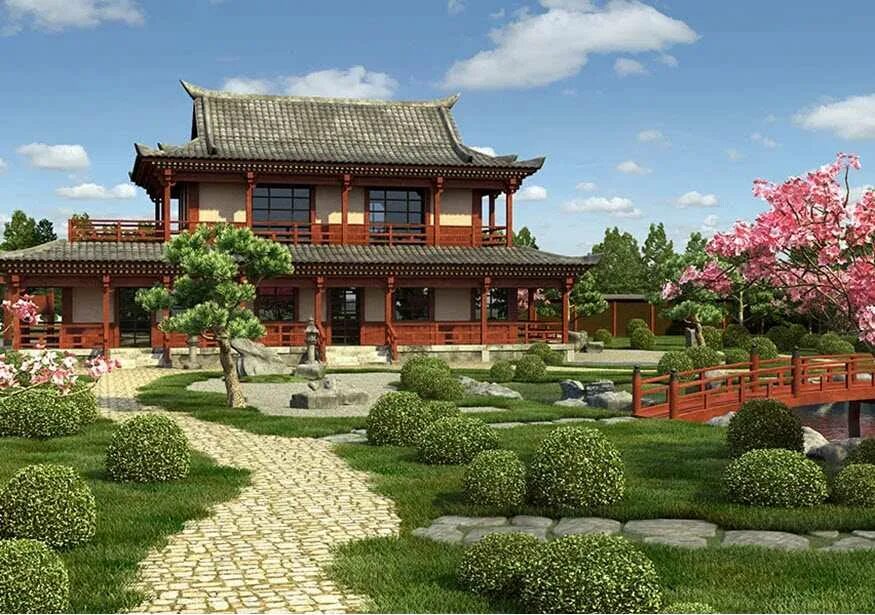 Архитектура Японии Минка. Сукия-дзукури. «Китайский домик» в «усадьбе Модерн». Таохуаюань, Сучжоу, Китай.