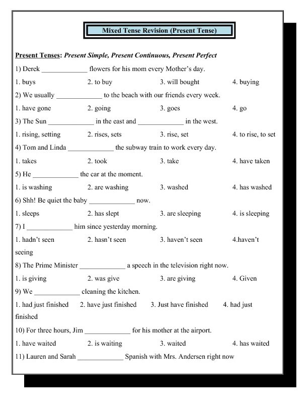 Тест английский презент перфект. Present Tenses тест. Present simple present Continuous past simple present perfect past Continuous тест. Тест present and past Tenses. Past Tenses задания.