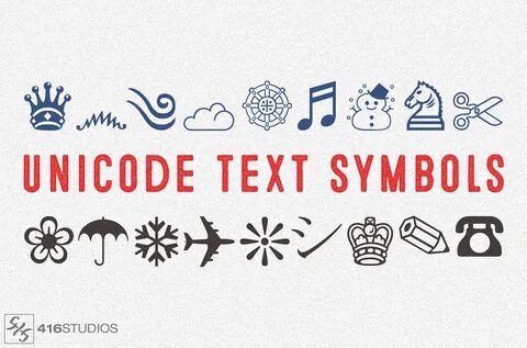 Text symbols