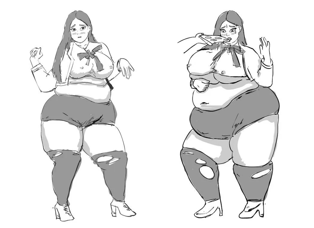 Fat genshin girls. Толстые девушки арт. Фат чабби герл аниме. Толстая аниме. Толстые девушки аниме.