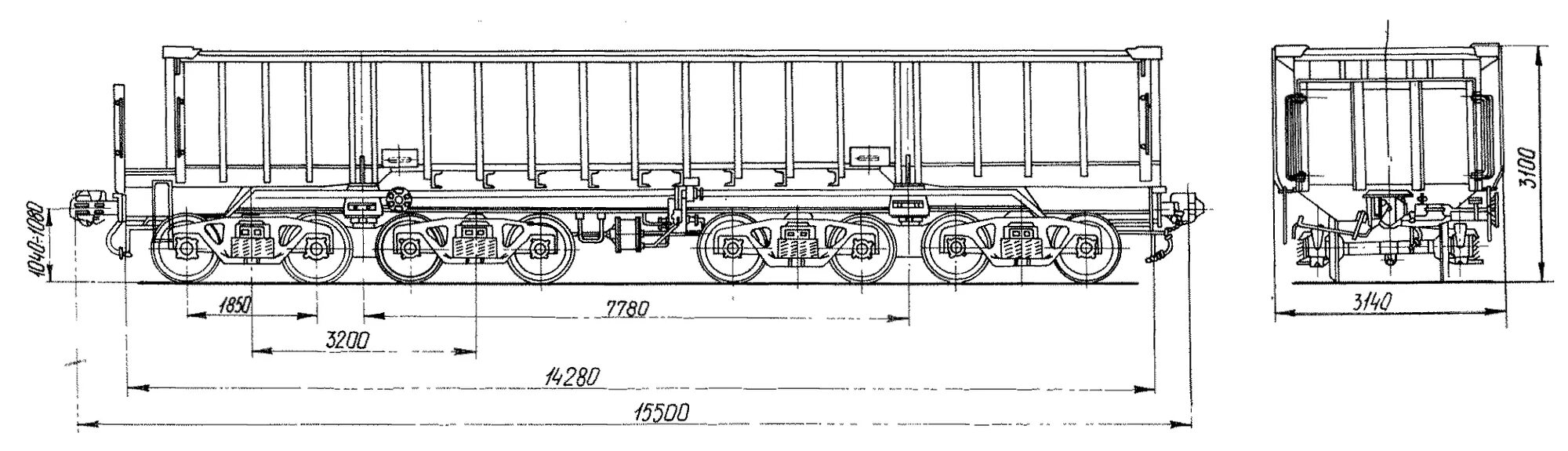 Высота железнодорожного вагона. 8-Осный полувагон модели 12-508. Полувагон с глухим кузовом для медной руды модель 22-466. Полувагон 22-466. Вагон-думпкар чертеж.